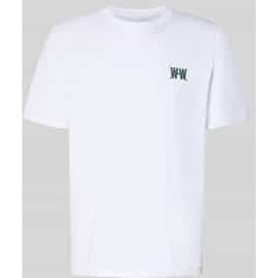 Regular fit T-shirt met logoprint Model 'Bobby'