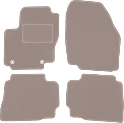 Beige veloursmatten voor: Ford Mondeo MK4 liftback, sedan, stationwagen (2012-2014)