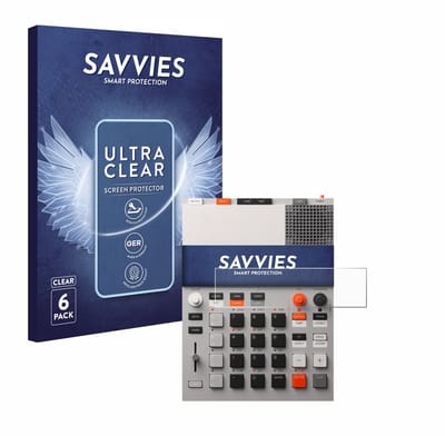 Savvies - Screenprotector voor Teenage Engineering EP-133 K.O. II - Folie Beschermfolie transparant 6 Stuks