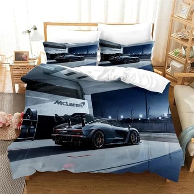 3D Print Auto's Voertuigen Beddengoed Set 3D Geprint Geschikt Voor Slaapkamer Dekbedovertrek Set Met Kussenslopen Kinderen Huis Textiel AU Single(140*210cm)3pcs