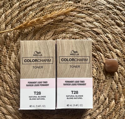 DUOPACK - Wella Color Charm Toner - T28 Natural Blonde - NIEUWE VERPAKKING - Wella Toner - Haartoner - Beige blond - Asblond