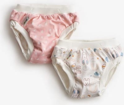 ImseVimse Oefenbroekje zindelijkheidstraining set van 2 - Roze Teddy -  SL (13-17 kg)