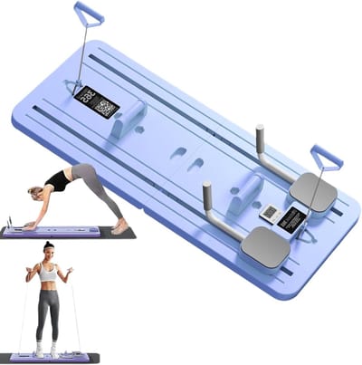 Pilates Trainingsbord - Fitnessapparaat - Thuis Fitness - Multifunctioneel - 106 x 41 cm - Paars
