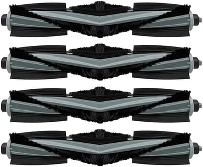 Reserve Hoofdborstels - Stofzuiger Onderdelen - Efficiënt Schoonmaken - Hoge Kwaliteit Nylon - 4 Stuks - Zwart