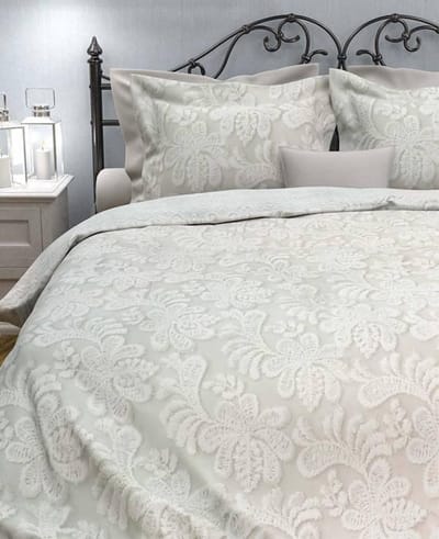 Heckett & Lane dekbedovertrek Alix Fragrant Natural 200x200/220