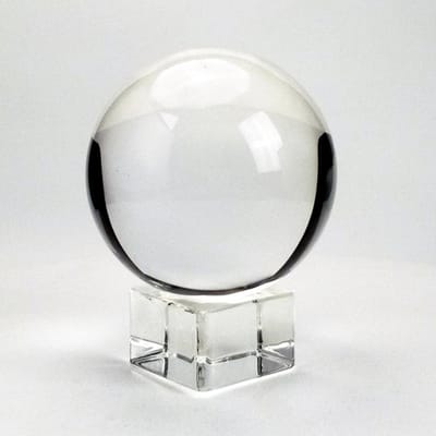K9 Heldere Kroonluchter Lens Bal Kristallen Glazen Bol Kristallen Bol Standaard Voor Sfeer Fotografie Decoratie Huis Decoratieve Bol Globe 120mm white