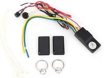 Intelligente Alarm - Startonderbreker - Voertuig Beveiligen - Automatische Uitschakeling - 12V Auto - Zwart