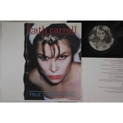LP Plaat CATH CARROLL - True Crime Motel TEENBEAT167LP TEENBEAT 1995 VS Rock Gebruikt gray