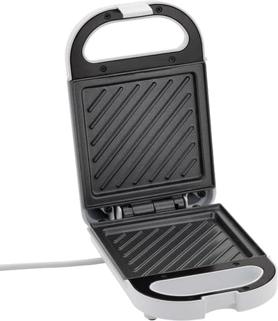 Tosti Maker - Sandwich Toaster - Snelle Snacks - Antiaanbakplaten - 22x21x8.5 cm - Wit