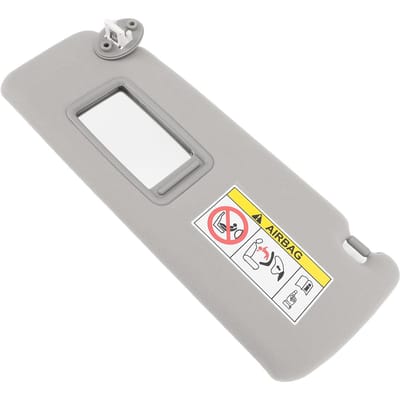 Pare-soleil Gauche Côté Conducteur Blocage du Soleil Élégant Miroir de Maquillage Rétroviseur Panneau Pare-soleil pour Land Cruiser Prado 2010 gray