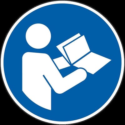Gebruiksaanwijzing gebruiken bord - kunststof - M002 300 mm