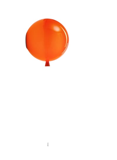 Brokis Memory Wandlamp - oranje - glanzend - M