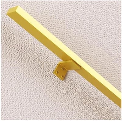 Trapleuning met houders - Muurleuning trap - Veilig traplopen - Sterke ijzeren beugels - 30 cm - Goud