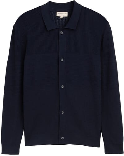 Tom Tailor - Vest met knoopsluiting - Maat XXL - sky captain blue