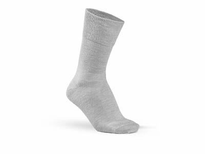 Fellhof alpaca sokken comfort extra fijn maat 43-46 - grijs - diabetesvriendelijke sokken – huidvriendelijk - niet-knellende boord - zacht – comfortabel – temperatuurregulerend – ademend