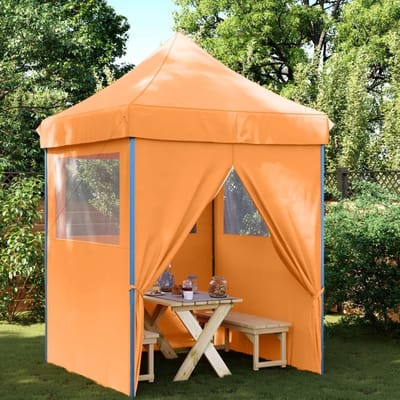 Pop-up Partytent - Opvouwbaar Paviljoen - Outdoor Evenementen - Met 4 Zijpanelen - 200 x 306 cm - Oranje