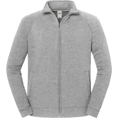 Fruit of the Loom Heren Iconische Premium Sweat Jacket (Athletic Heather)