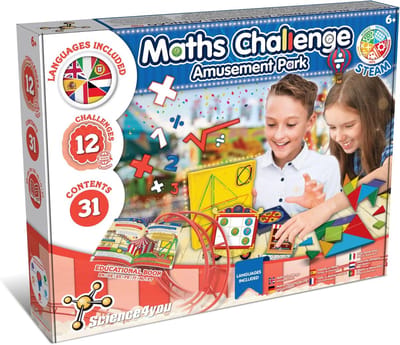 Science4you Wiskundige Uitdaging - Educatieve Spelletjes voor Kinderen 5-8+ Jaar, 12 Montessori Wiskundige Spelletjes