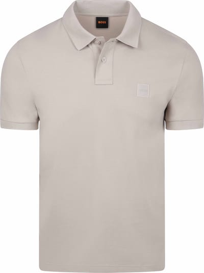 Men's Boss Passenger Short Sleeve Polo Shirt in Open Grey
