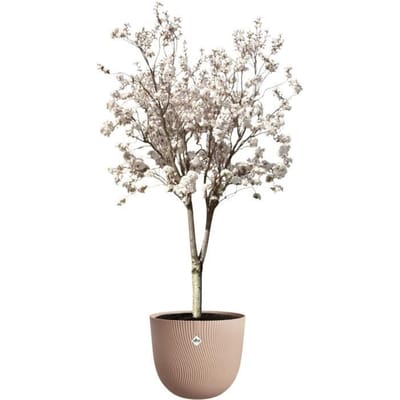 Elho Sereh Rond 47 - Bloempot voor Binnen & Buiten - 100% Gerecycled Plastic - Ø 47.0 x H 40.1 cm - Koele klei