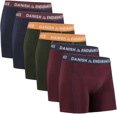 DANISH ENDURANCE Boxershorts - Katoenen Ondergoed - Klassieke Pasvorm - Heren - 6 paar - S