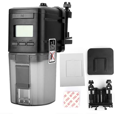 Mini Auto Automatisch Aquarium Vissenkom Digitaal LCD Voederautomaat Voedingstimer Nieuw gray