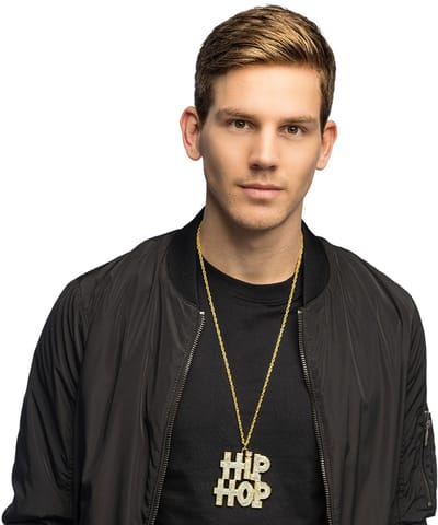 Boland - Ketting 'Hiphop' Goud - Volwassenen - Mannen - Piraat - Pimps and Ho's
