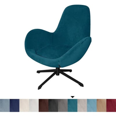 1 stuks Velvet Draaibare Armleuning Gebogen Rug Stoelhoezen Stretch Wingback Eetkamerstoelhoes Woonkamer Thuiskantoor Bureau Beschermer