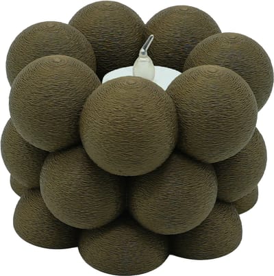 Waxinelichthouder Bubble Fuzzy - Brons - 3d geprint - Moderne woonaccessoire - Stijlvolle waxinelichthouder