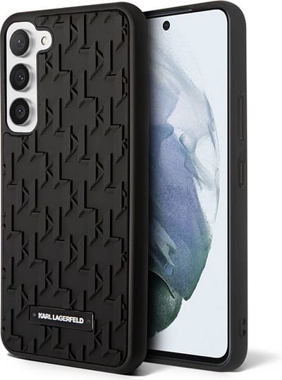 Backcase hoesje geschikt voor Samsung Galaxy S23 - Karl Lagerfeld - Effen Zwart - TPU (Zacht)