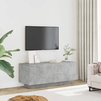 vidaXL - Tv-meubel - 100x35x40 - cm - bewerkt - hout - betongrijs