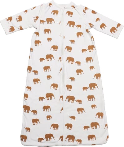 BonBini's® - baby slaapzak - Elephant - 100% Organisch Katoen - maat 98-104 - Afritsbare Mouwen baby slaapzak