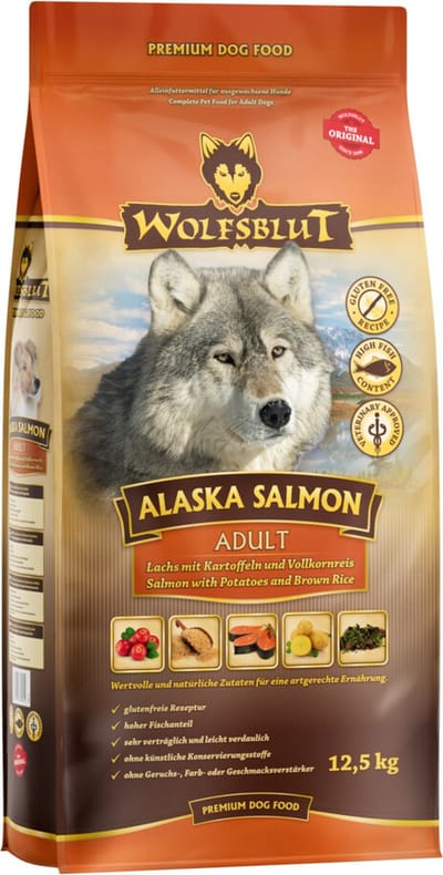 Wolfsblut Grain Free Adult Alaska Salmon 12,5 kg - Hond