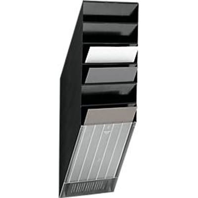 Durable FLEXIBOXX folderhouder. muurbevestiging. 6 compartimenten. A4. zwart