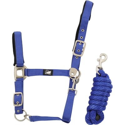 Nylon halster en touw van voor paard Supreme