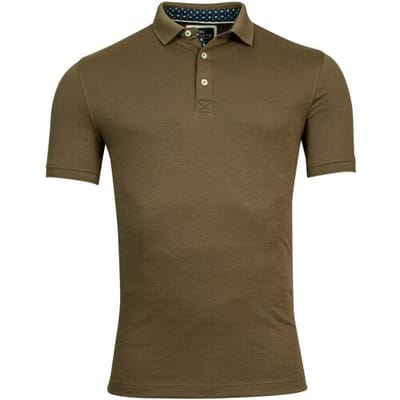 Baileys Polo 2-Tone Slub Interlock Olive / male