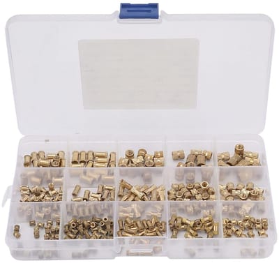 Dailygoods - Gekartelde Draad Ingebedde Moeren Kit met 330 Stuks