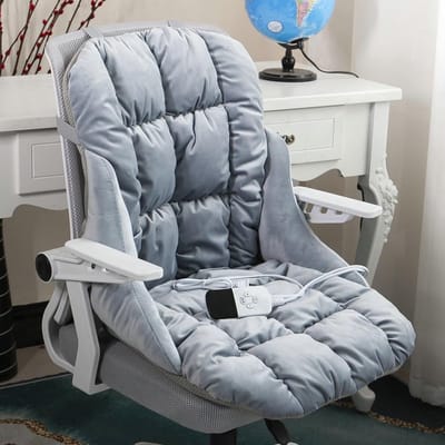 Verwarmd Stoelkussen - Warm Zitkussen - Winter Comfort - 9 Temperatuurstanden - 45x45x45cm - Grijs