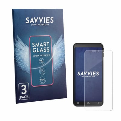 3 Stuks Savvies Screenprotector - geschikt voor Emporia Smart ME7 - beschermfolie glas transparant