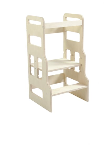 Leertoren - Keukenhulp - 45x42x85 cm - Hout - Verstelbare Bodem - Duurzaam Berken Multiplex