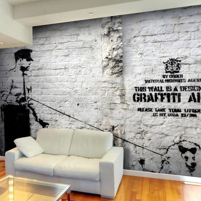 Fotobehang – Behangpapier - Fotobehang - Banksy - Graffiti Area 350x245 - Artgeist