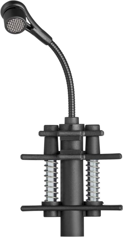Condensator Drummicrofoon - Clipmicrofoon Percussie - Muziek Opnemen - Geïntegreerde Voorversterker - 72 cm Zwanenhals - Zwart