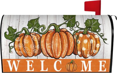 Herfst Pompoen Brievenbus Cover 51x45 cm - Waterdichte Decoratie voor Tuin en Brievenbus