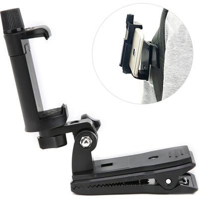 Actiecamera Clip Rugzak Telefoonklem 360 Graden Rotatie voor GOPRO gray