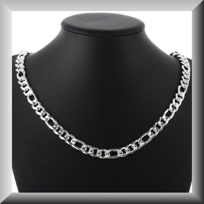 Klassiek Figaro collier van zilver