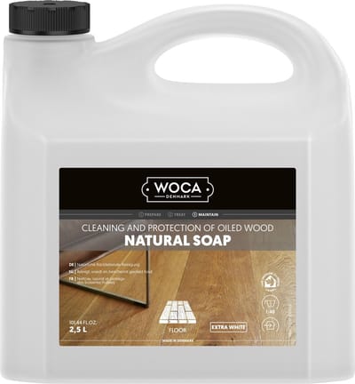 WOCA Natuurzeep EXTRA WIT - 2,5 liter