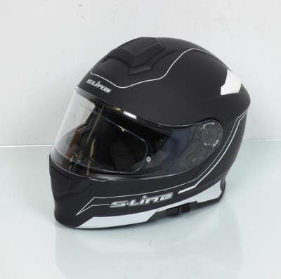 Casque intégral modulable noir mat S-Line S550 pour homme femme Taille M 57-58cm