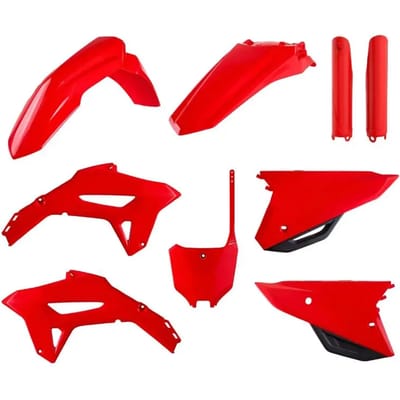 Set van 9 kunststof carrosseriekits Polisport Mx Honda 250 Crf R 2022>, 450 Crf R 2021> Honda
