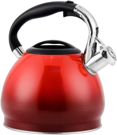 Waterkoker voor Fornuis - Theepot Fluitketel - Snel Water Koken - Met Fluitje - 3 Liter - Zilver