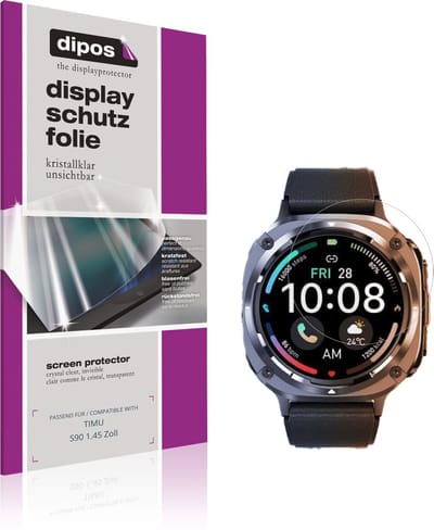 dipos – 6x Beschermfolie geschikt voor TIMU S90 1.45 Zoll | Krasbestendige & heldere Screenprotector Ultra-Thin